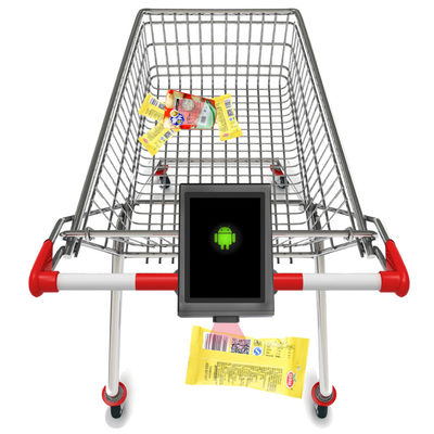 Controllo del carrello di shopping Bimi con scanner 1D/2D e display da 7 pollici