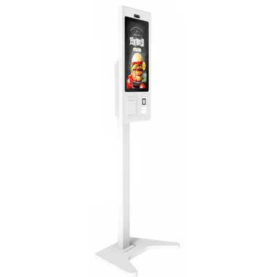 Conveniente chiosco di pagamento in contanti / carta con scanner 2D e stampante termica 21,5 pollici nero