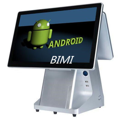 Macchina POS a doppio schermo di 15,6' con sistema operativo Android e stampante integrata