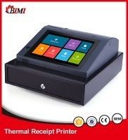 Bimi Android Registro elettronico di cassa con stampante termica da 58 mm e capacità di disco rigido da 8G