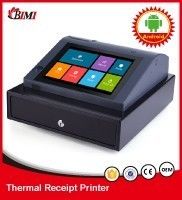 Bimi Android Registro elettronico di cassa con stampante termica da 58 mm e capacità di disco rigido da 8G
