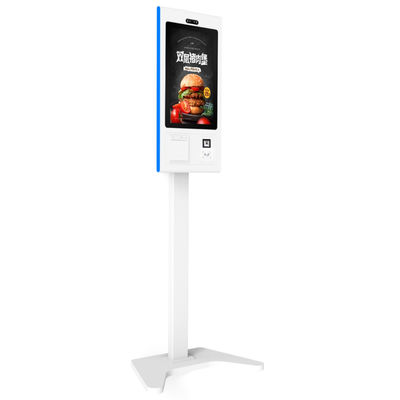 Conveniente chiosco di pagamento in contanti / carta con scanner 2D e stampante termica 21,5 pollici nero