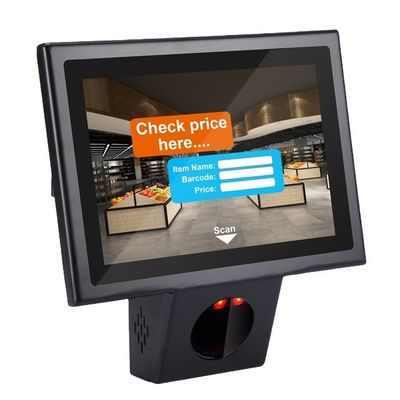 Supermercato Controllore touch screen da 10,1 pollici con scanner a codici a barre integrato e SSD 16G