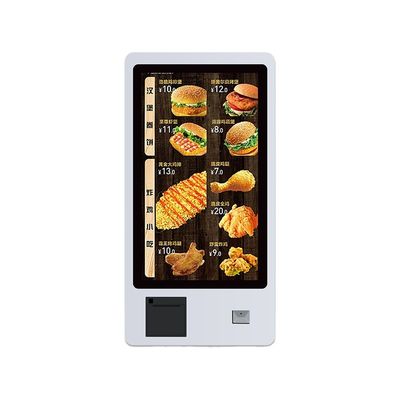 Bimi 32 pollici Self-Service Touch Screen Kiosk con stampante QR Barcode Scanner Montaggio a parete