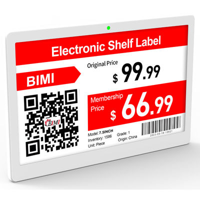 Bimi 4.9inch Digital E-paper Display Etichetta elettronica dello scaffale per i supermercati Windows OS