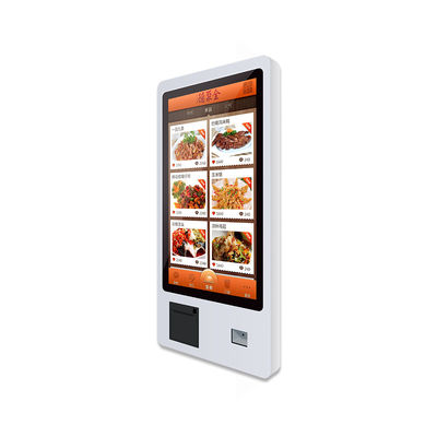 Bimi 32 pollici Self-Service Touch Screen Kiosk con stampante QR Barcode Scanner Montaggio a parete