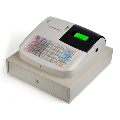 Registratore di cassa portatile bianco con stampante 58 mm e software di cassa