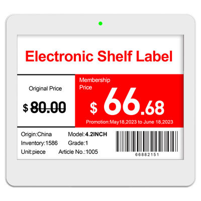 Supermercato Scaffale elettronica Tag E-paper Eink a tre colori Display gratuito SDK incluso