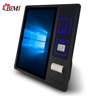 Bimi 21.5 Inch Touch Screen Self Service Kiosk 4G RAM Card Reader Stampa ricevute termiche da 80 mm