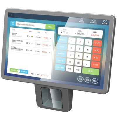 POS Android a contatto capacitivo con scanner laser integrato per la cassa dei supermercati