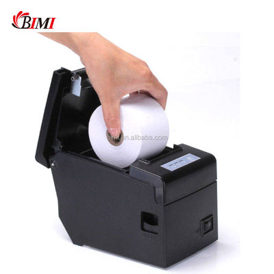 Bimi Compact 58 mm POS Termic Receipt Printer con adattatore integrato in bianco e nero