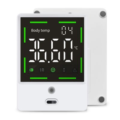 Termometro digitale palmare senza contatto con display LCD e funzione di allarme febbrile