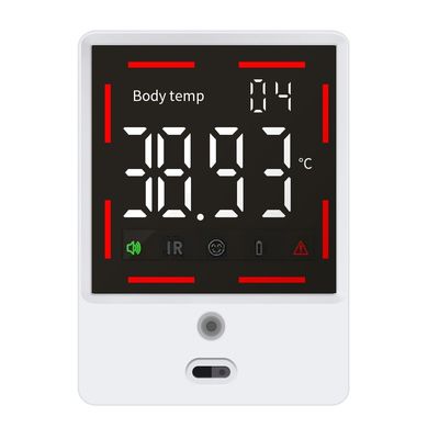 Termometro digitale palmare senza contatto con display LCD e funzione di allarme febbrile