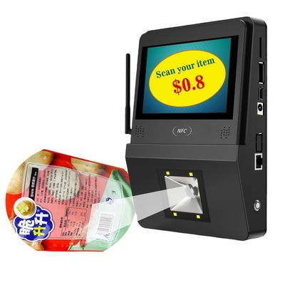 Terminale informativo touch screen da 5 pollici con scanner di codici a barre integrato ed efficienza