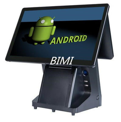 Macchina POS a doppio schermo di 15,6' con sistema operativo Android e stampante integrata