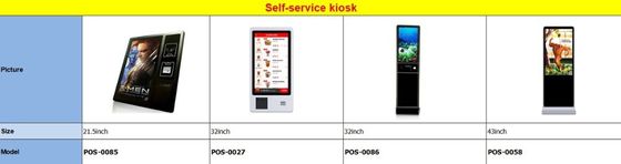 POS da 15 pollici per ristoranti negozi di abbigliamento negozi di libri bianco/nero J1800/J1900/I5 CPU